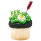 Halloween Eyeball 1 inch Sugar Decoration 6 pieces