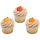 Pumpkin 1 inch Sugar Decoration 6 pieces