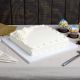 8 inch White Square Cake Drum