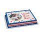 Patriotic Star 0.70 inch Sugar Decoration 12 pieces