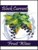 Black Currant Fruit Wine Labels 30 pieces