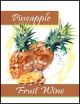 Pineapple Fruit Wine Labels 30 pieces
