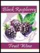 Black Raspberry Fruit Wine Labels 30 pieces