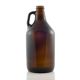 Amber Glass Jug 1/2 Gallon 6 pieces