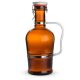 2 Liter Amber Glass Growler