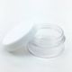 1/8 oz Clear Plastic Pot and Lid