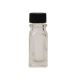 1 Dram Clear Glass Bottle and Lid