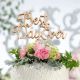 Best Day Ever Gold Pick Wedding Cake Top