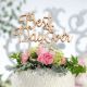 Best Day Ever Gold Pick Wedding Cake Top