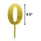 Gold Acrylic Pick Number 0