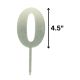 Silver Acrylic Pick Number 0