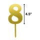 Gold Acrylic Pick Number 8