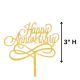 Happy Anniversary Gold Pick