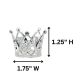 Mini Silver Crown 1.75 inch