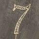 Number 7 Rhinestone Topper Gold