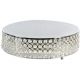 Silver Crystal Cake Stand 18 x 4