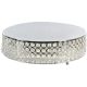 Silver Crystal Cake Stand 18 x 4