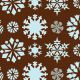 Ice Blue Snowflake Chocolate Transfer Sheet