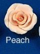 Gumpaste 2 inch Peach Rose 3 pieces