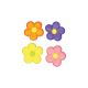 Royal Icing 1.12 inch Flower Mix 6 pieces