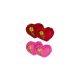 Royal Icing 1 inch Double Heart Rose 10 pieces