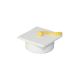 Fondant 1.5 inch White Grad Cap