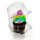 1 Jumbo Cupcake Showcake Clear Container 10 pieces