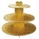 3 Tier Gold Foil Cupcake Stand