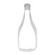 Champagne Bottle 4.5 inch Cookie Cutter