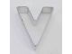 Letter V Cookie Cutter 3 inch