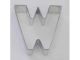 Letter W Cookie Cutter 3 inch