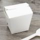 White Pint Box Chinese Food Takeout Container