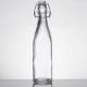 19 oz Clear Glass Bottle Fliptop 12 pieces