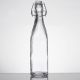 19 oz Clear Glass Bottle Fliptop 12 pieces