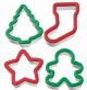 Holiday Grip Cookie Cutters 4 pieces