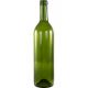 750 ML Green Glass Bordeaux Punt Cork Top Bottle SINGLE