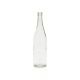 750 ML Clear Glass CA Hock Cork Top Bottle 12 pieces