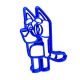 Bluey Fondant Cookie Cutter