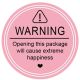 Warning Sticker Extreme Happiness 50 pc
