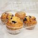 4 cavity JUMBO cupcake container 3" HEIGHT