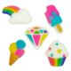 Rainbow Theme Sugar Decorations 5 pieces