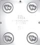 Double Heart Cookie Chocolate Mold