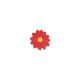 Poinsettia 1.25 inch Sugar Decoration 12 pieces