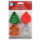 Christmas Cookie Stamps 4 pieces
