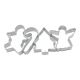 Christmas Connected Cookie Cutter Set 4 pieces