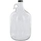 1 Gallon CLEAR Glass Jug with Lid 4 pieces