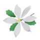 Gumpaste 4.5 inch White Poinsettia