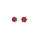 Royal Icing 0.75 inch Red Poinsettia 9 pieces