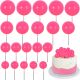 Hot Pink Ball Picks 6 pieces