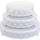 White Filigree Cake Stand Set